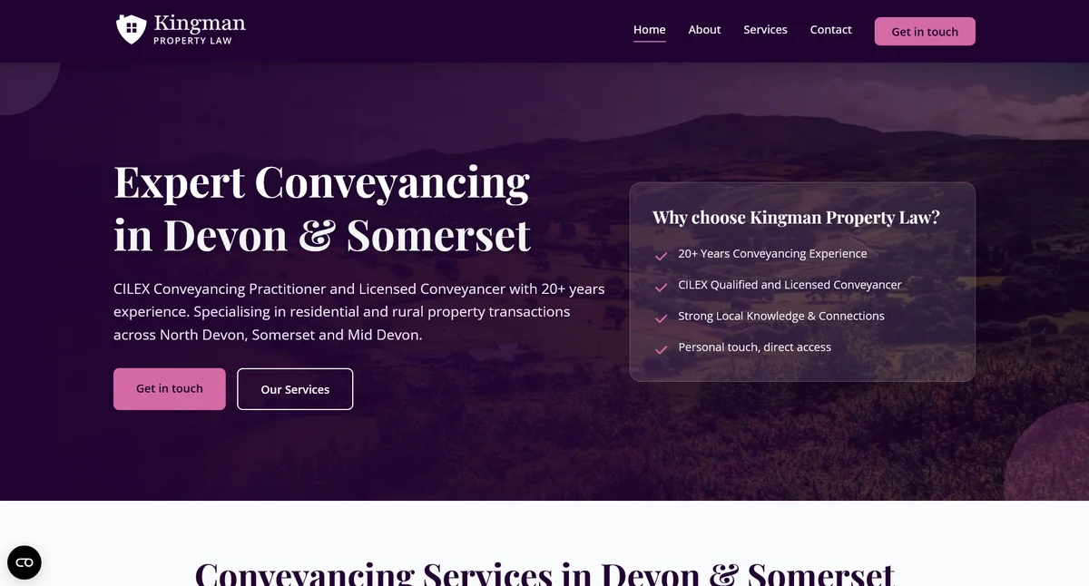 Kingman Law website