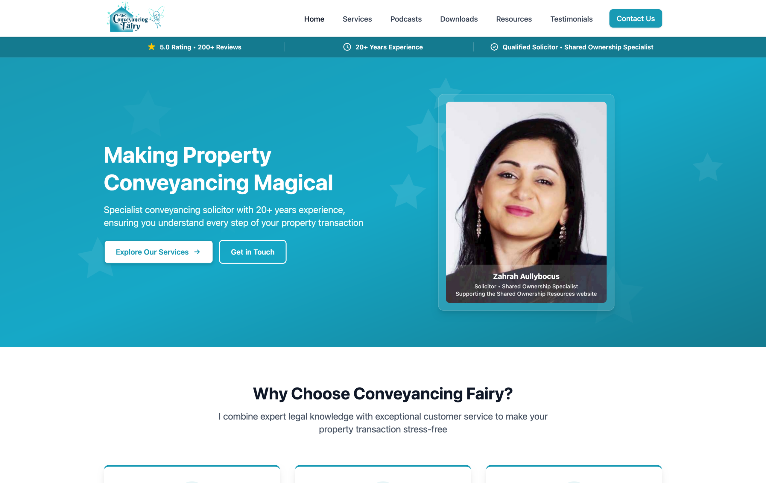 Conveyancing Fairy website screenshot